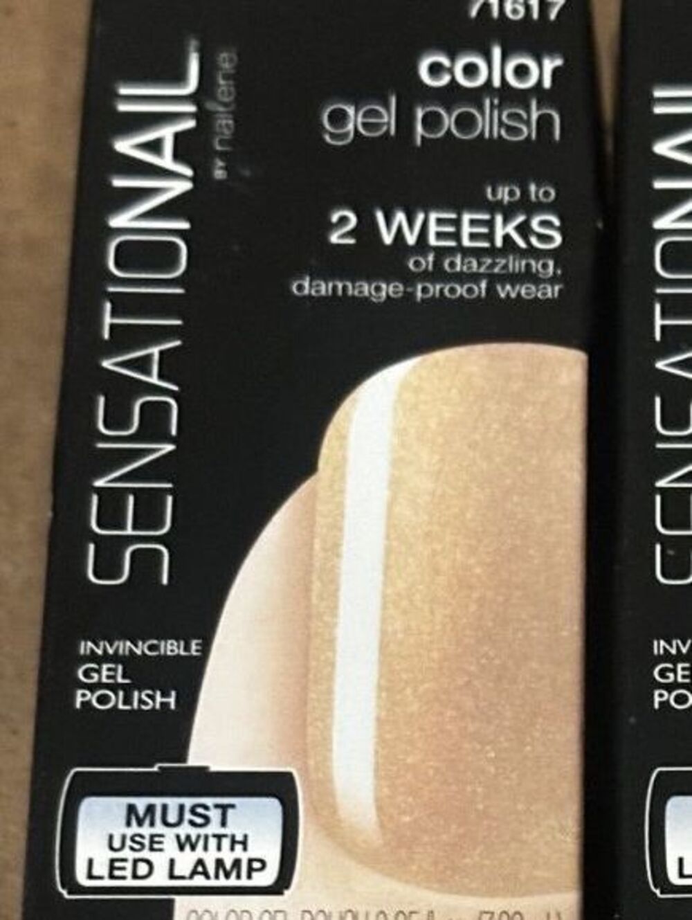 NEW IN BOX Pack Sensationail by Nailene Gel Polish - 71617 BUBBLY CHAMPAGNE